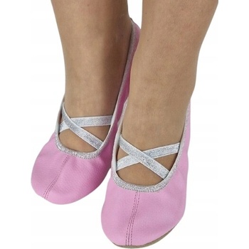 Mládežnícke topánky baleríny pre detské spoločenstvo biele