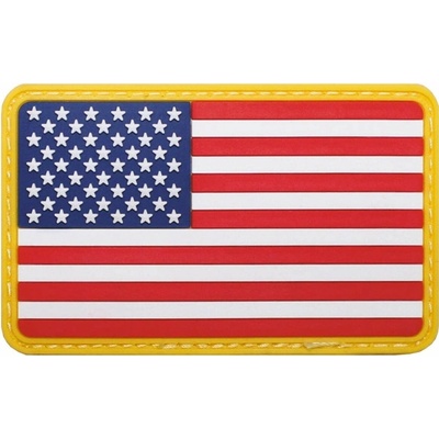 MFH nášivka USA 8x5 cm velcro plastová FAREBNÁ