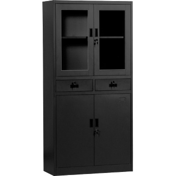 Метален шкаф cr-1247 l sand - черен