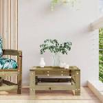 vidaXL Градинска табуретка, импрегнирана борова дървесина (825624)