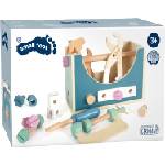 Legler Игрален комплект 2 в 1 Small Foot - Дървена кутия с инструменти (6611100775) - ozone