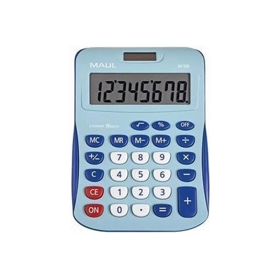 Maul Kalkulačka MJ 550, světlá-tmavá modrá, stolní, 8 číslic, MAUL 7263434 261839