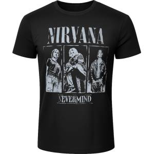 ROCK OFF мъжка тениска Nirvana - Nevermind Tracklist - BL - Carbon - ROCK OFF - NIRVCBN100MB