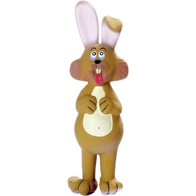 FLAMINGO Toy Roys Rabbit Brown - играчка за кучета, латексов заек с пищялка, 24 см, Белгия - 45630