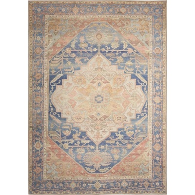 Nej-koberce Vintage Washables 13 modrý / korálový