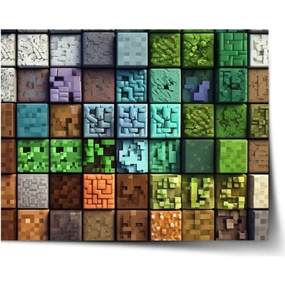 Sablio Plagát Blocks Abstract - 60x40 cm