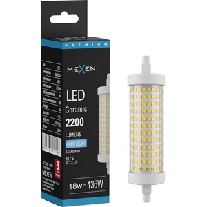 Mexen Vega LED крушка с димиране R7S, 18W, Студена - 6500K, 2200 lm - L125-R7S-1865-02 (L125-R7S-1865-02)