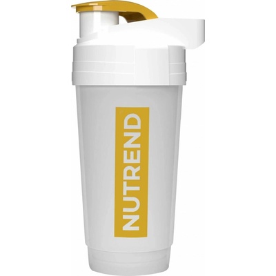 láhev-šejkr NUTREND 0,7 l, čirý-zlaté logo
