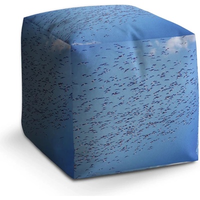 Sablio Taburet Cube Hejno ptáků: 40x40x40 cm
