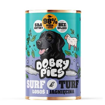 Dobry Pies Good Dog Сьомга и агнешко 400 г