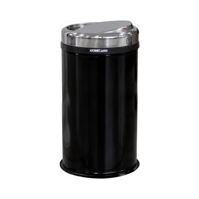 HORECANO - Метален кош за отпадъци с люлеещ капак 45л 31xh57см черен (016223)