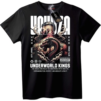 NOONEBRAND Тениска Якудза Подземен Крал - XS, Black