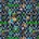 Teplákovina digital - Minecraft Squares modrá