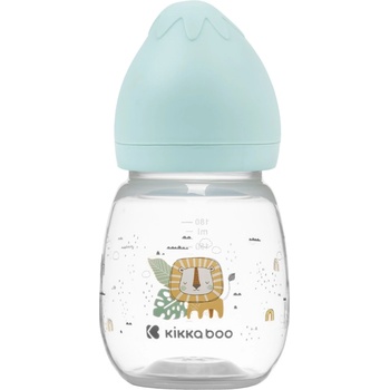 KikkaBoo Бебешко шише с широко гърло Kikkaboo Clouds - Savanna, 180 ml, Mint (31302020096)