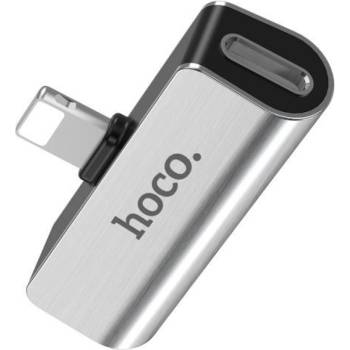 Image 1 of hoco. Преходник Hoco LS25 Digital 3.5 audio converter for Apple - Сребрист