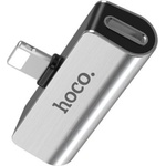 hoco. Преходник Hoco LS25 Digital 3.5 audio converter for Apple - Сребрист