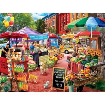 Masterpieces - Puzzle Town Square Booths - 750 piese