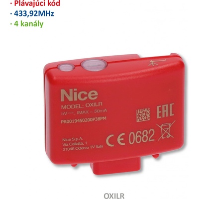 Přijímač zásuvný, 4 kanálový, 433,92 MHz, paměť na 1024 LoRa