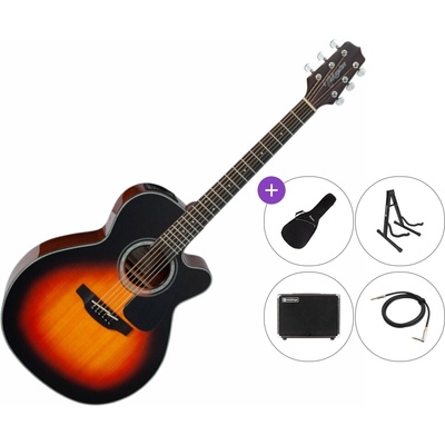 Takamine GN30CE Premium SET Brown Sunburst Електро-акустична китара Джъмбо