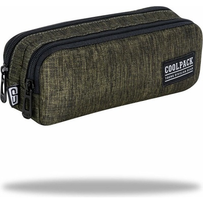 Ученически несесер с два ципа CoolPack Clio Snow Olive Green (C69162)