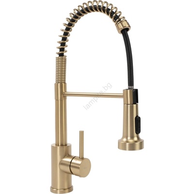 Rea Rea-b4821 - Смесител за мивка colin с изтеглящ се душ, 42, 5 см, четкано злато (re0055)