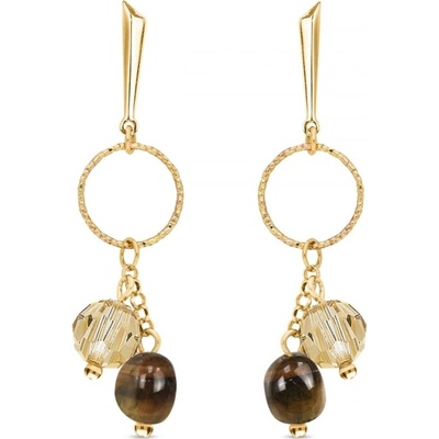 Spark stříbrné pozlacené zlaté Delicado KG5000GS8TO Golden Shadow