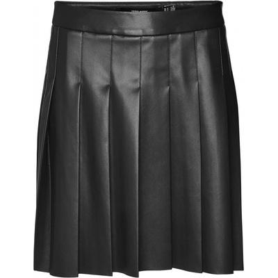 Vero Moda koženková sukně černá