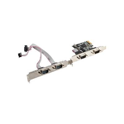 extension card PCI-express 4x com + low profile bracket (PCE-DB9-004)