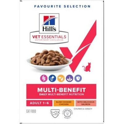 Hill’s VE Feline Mulri Benefit Adult Chicken Salmon 12 x 85 g