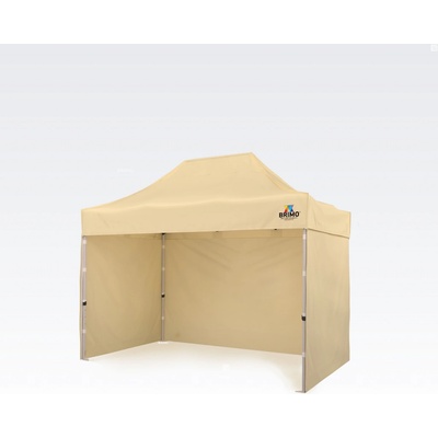 BRIMO Stan na Predaj 2 x 3 m SUPER Oceľ s 3 stenami Béžová