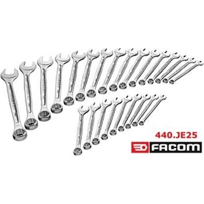 Facom 25-dílná sada očkoplochých klíčů 6-34mm 440.JE25