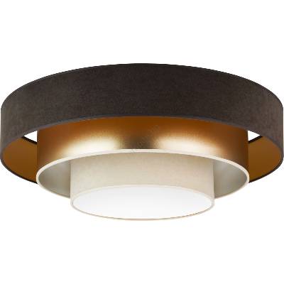 Duolla - LED Плафониера LUNETA LED/26W/230V Ø 60 см 4000K кафяв/златист (DU606288)