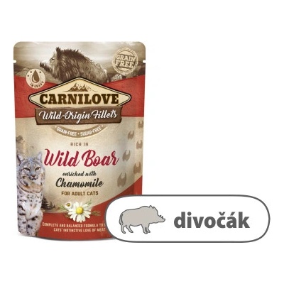 Carnilove Cat Pouch Wild Boar & Chamomile 85 g