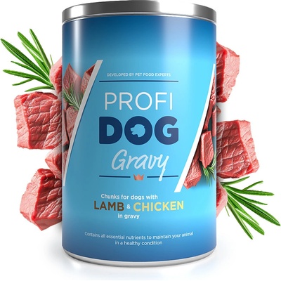 Profidog Adult kousky s hovězím a kuřecím v omáčce 1240 g