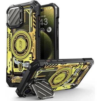 i-Blason SUPCASE Unicorn Beetle XT MagSafe Case - удароустойчив хибриден кейс с Magsafe за iPhone 15 Pro Max (жълт)