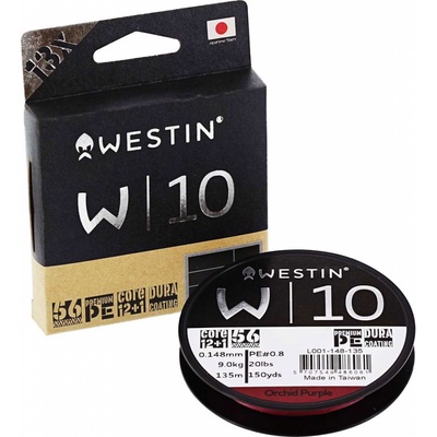 Westin šňůra W10 13 Braid Orchid Purple 135m 0,10mm 6,1kg