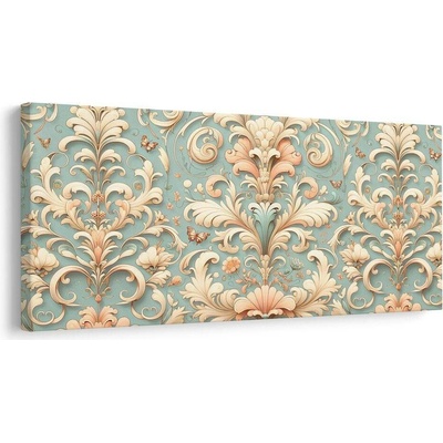 Obraz ornamentální květiny - 60x30