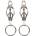 Taboom Butterfly Clamps with Ring Silver