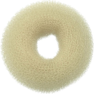 Kulatá výplň do drdolu Sibel - krémová, 8 cm