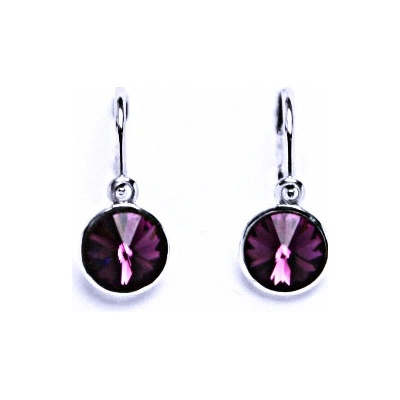 Čištín dětské s krystalem Swarovski ametyst NK 1336