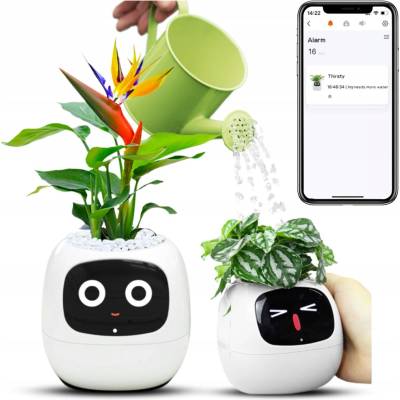 žiadna značka Inteligentný kvetináč PLANTSIO IVY Wi-fi Biely