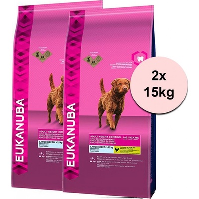 Eukanuba Adult Weight Control Large Breed 2 x 15 kg