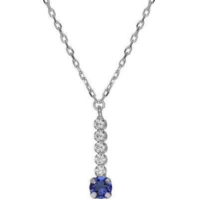 Victoria Cruz Elegantní stříbrný náhrdelník s krystaly A4668-08HG