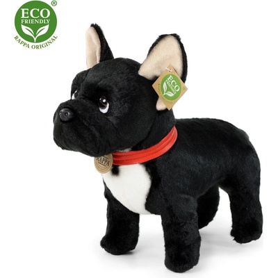 Rappa Плюшено черно стоящо Куче Френски булдог 30 см. - серия Еко приятели - Rappa (357204)