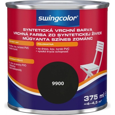 Swingcolor Barevný email černý 375ml
