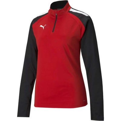 Puma Teamliga 1/4 Zip Top červená čierna biela