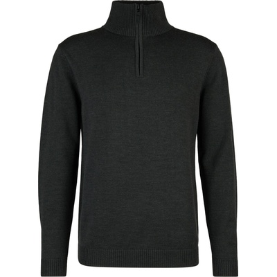 Stoic Мъжки вълнен пуловер Stoic MerinoKnit MMXX. Kniva Half Zip Merino jumper - Black / Melange (005-6518-0112)