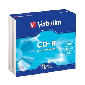 Verbatim CD-R 700MB 52x Slim case 10бр