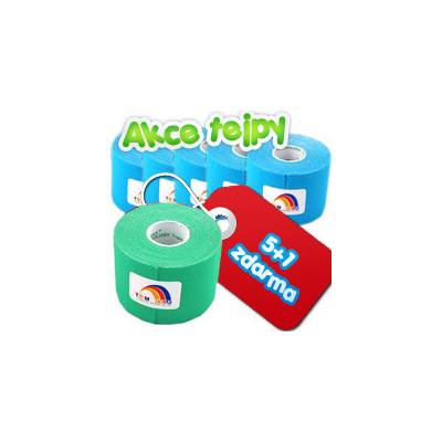Temtex Tape zelená 6 ks 5 cm x 5 m