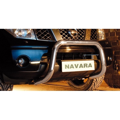 STEELER Predný ochranný rám nízký nerez NISSAN NAVARA, 2010-2015